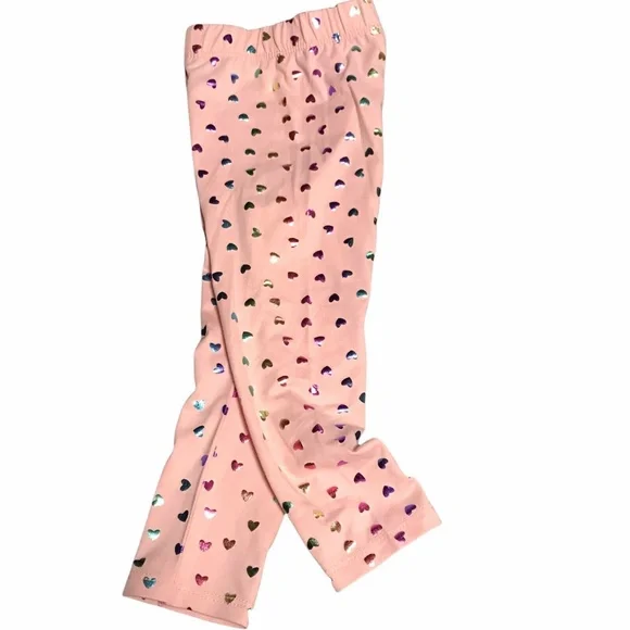 Btween Baby Girls Cute Fleece Love Hoodie Leggings Set size 12 - 24 M Pink/Melon - Picture 3 of 11